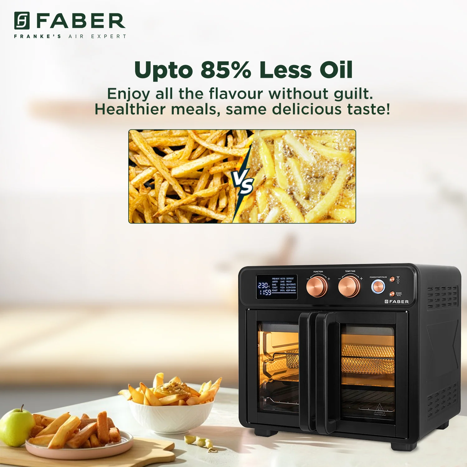Faber 25L Air Fryer Oven (FAO25L15F BK)-5