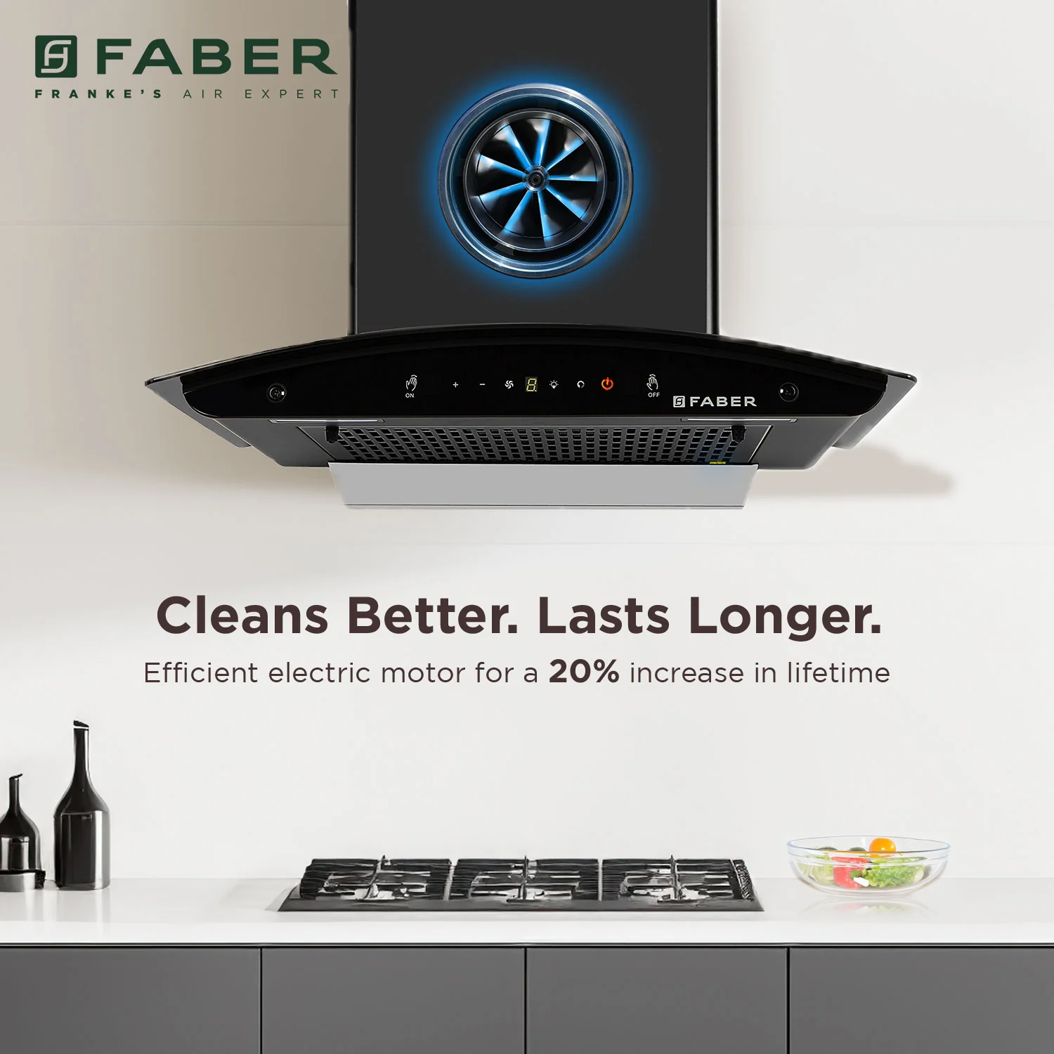 Faber Mystic BLDC Filterless Chimney 60cm-7