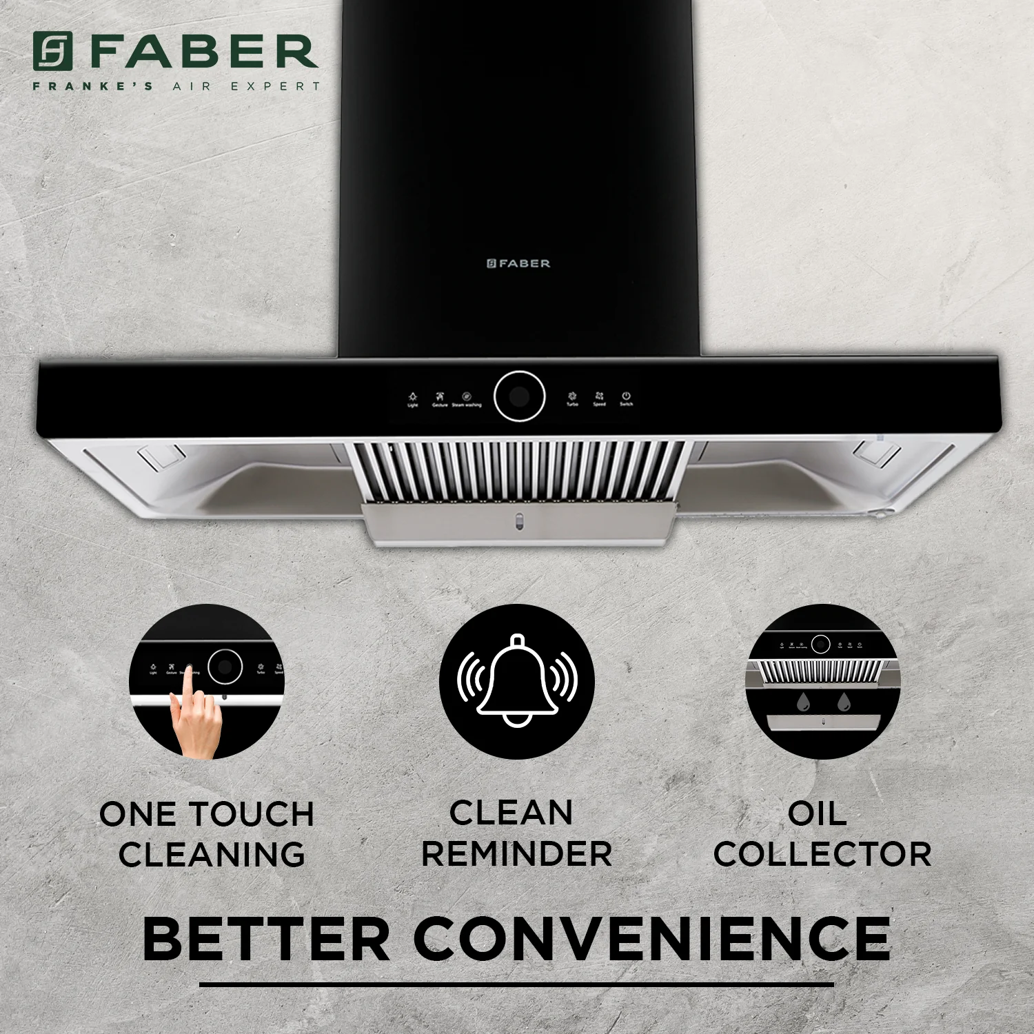 Faber Thunderbolt 90cm Autoclean Chimney-3